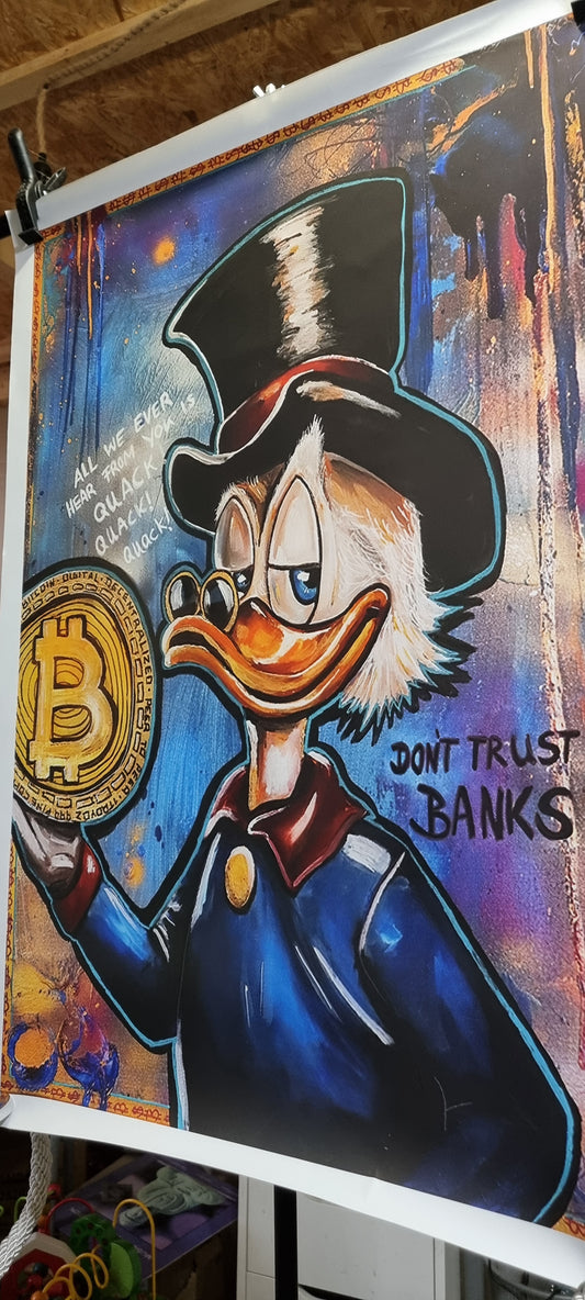 Dagobert Duck Bitcoin bild